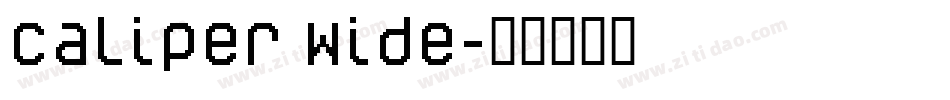 Caliper Wide字体转换